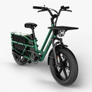 Fiido T2 Long Tail Cargo Elektrofahrrad Grün Frontansicht