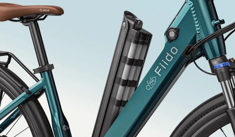 Fiido C11 Pro e-bike removable battery special effects image