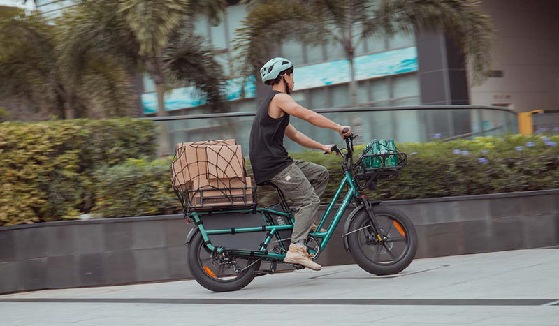 Fiido T2 Elektrofahrrad für den städtischen Einsatz – ideal für den Lastentransport.