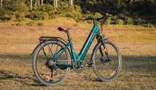 Ein Fiido C11 Elektrofahrrad wurde vorübergehend am Straßenrand abgestellt.