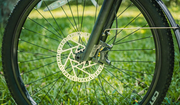 Speiche am Reifen des Fiido Nomads Touring E-Bikes