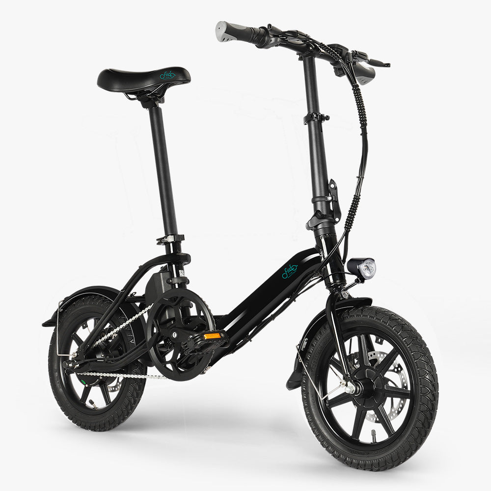 Fiido D3 Pro Mini E-Bike in Schwarz
