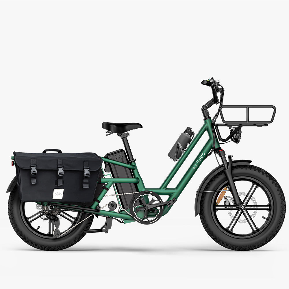 Fiido T2 Longtail Cargo E-Bike mit Tasche